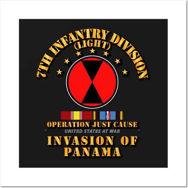 Just Cause - 7th Infantry Division w Svc Ribbons Wall Art by twix123844